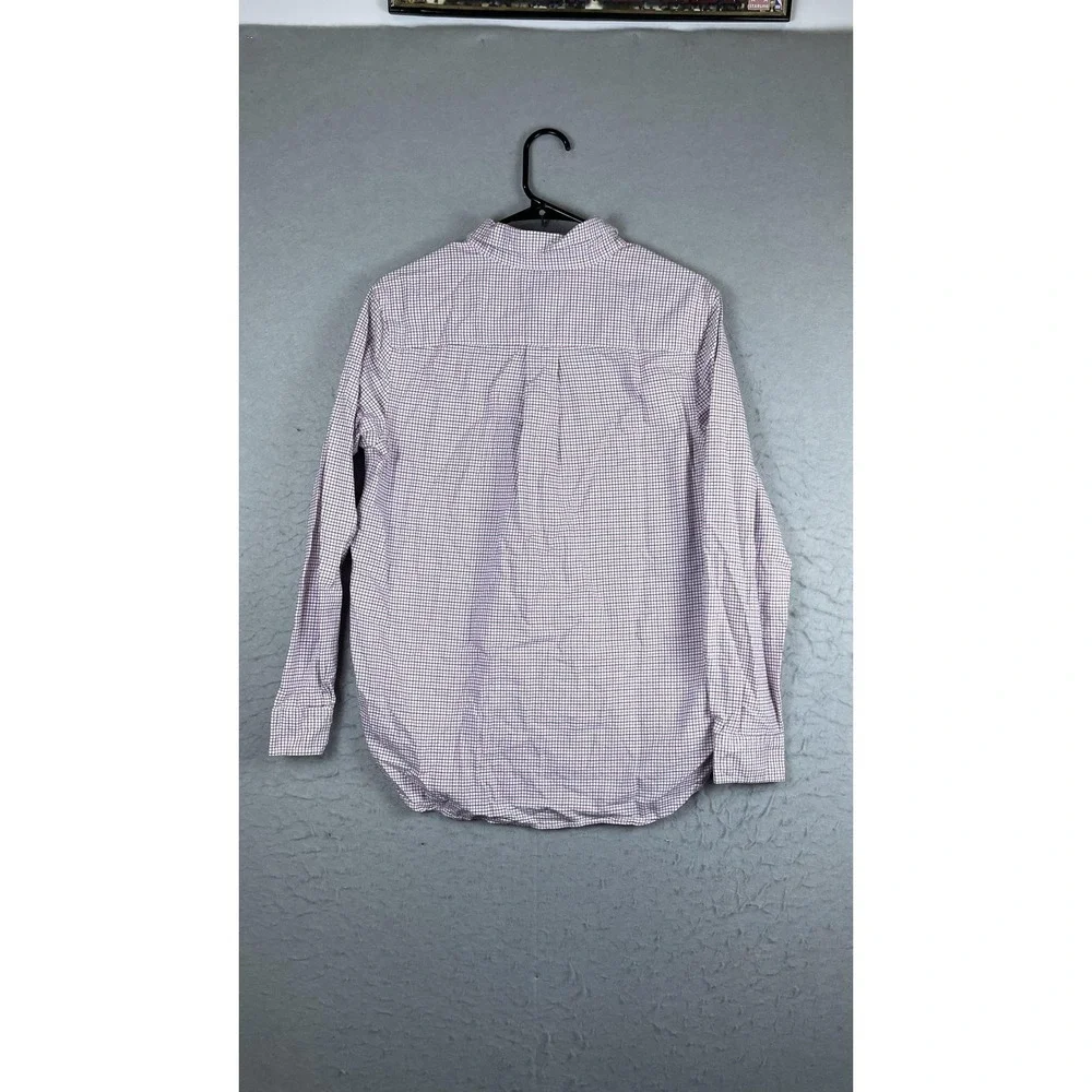 Ralph Lauren Shirt Boys XL 18-20 White Plaid Button Down Long Sleeve Pony‎ Logo